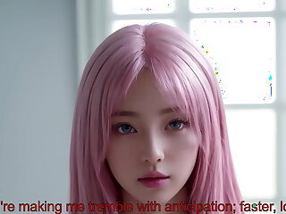 [ONLY NAKED] Rosy Hair Waifu Want Her HUGE Butt To Be Pounded POV - Uncensored Hyper-Realistic Manga porn Joi, With Auto Sounds, AI [PROMO VIDEO]
